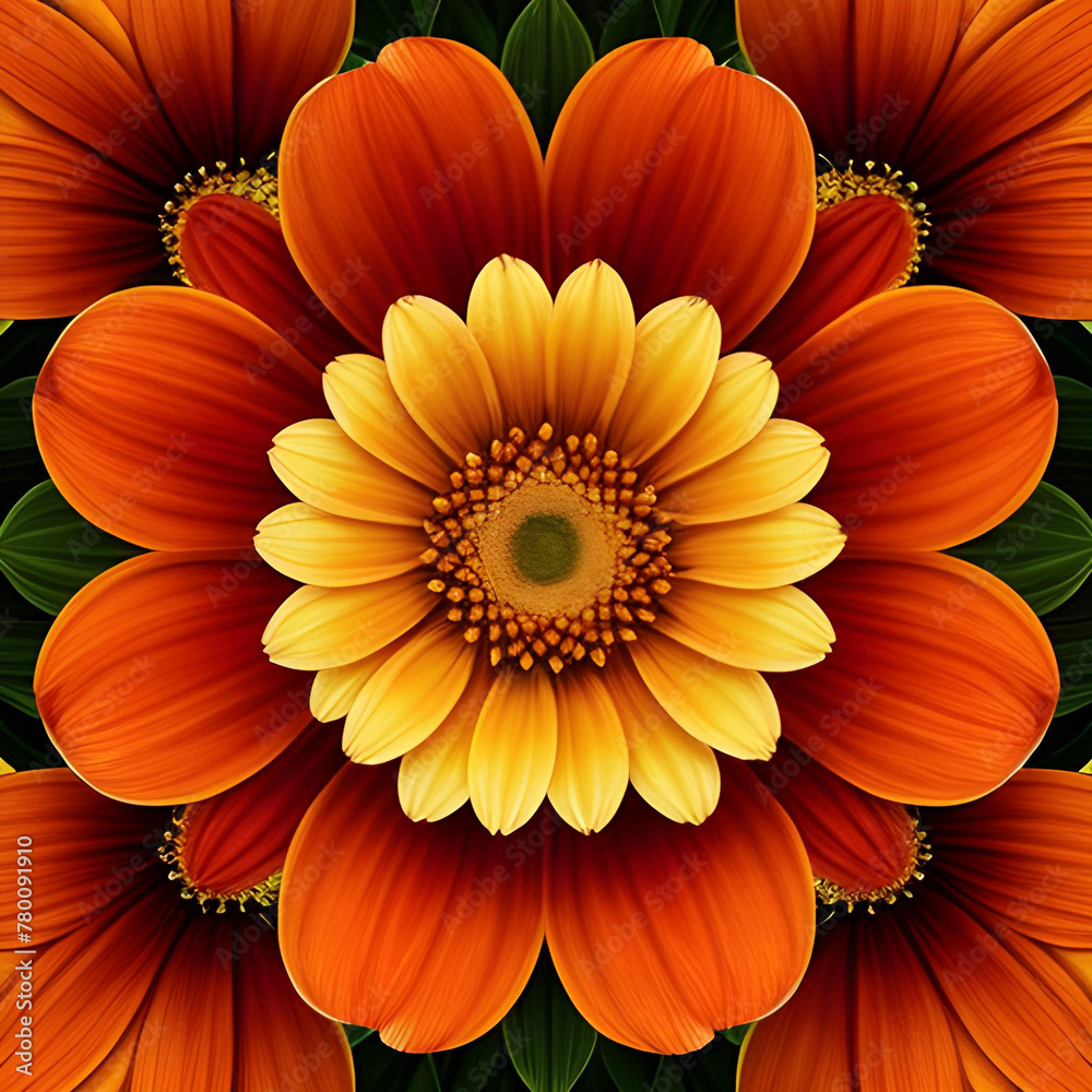 Una hermosa representación de una flor de tagete muy bella Una hermosa representación de una flor de tagete muy bella