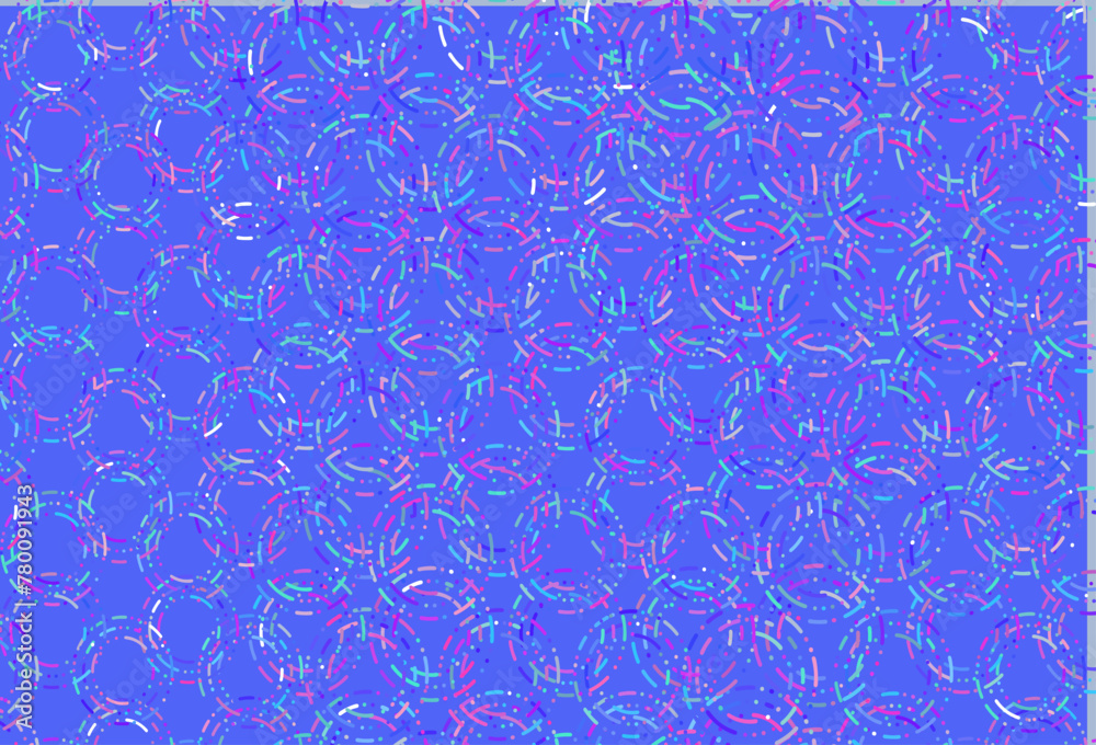 Light pink, blue vector texture with disks. Light pink, blue vector texture with disks.