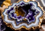 Exploring the Mesmerizing Beauty of Grey and Gold Geode