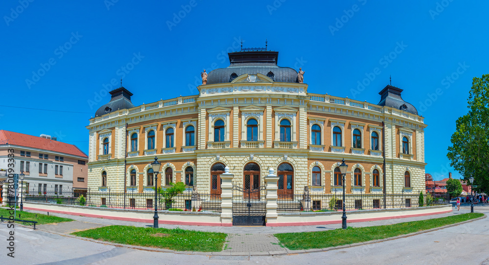 Obraz premium Historical houses in the old town of Belgrade, Serbia