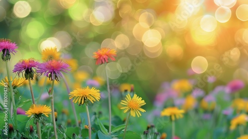 Sunlit Wildflower Field © olegganko