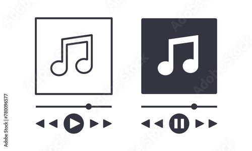 音楽の再生画面