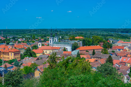 Panorama view of Serbian town Sremski Karlovci photo