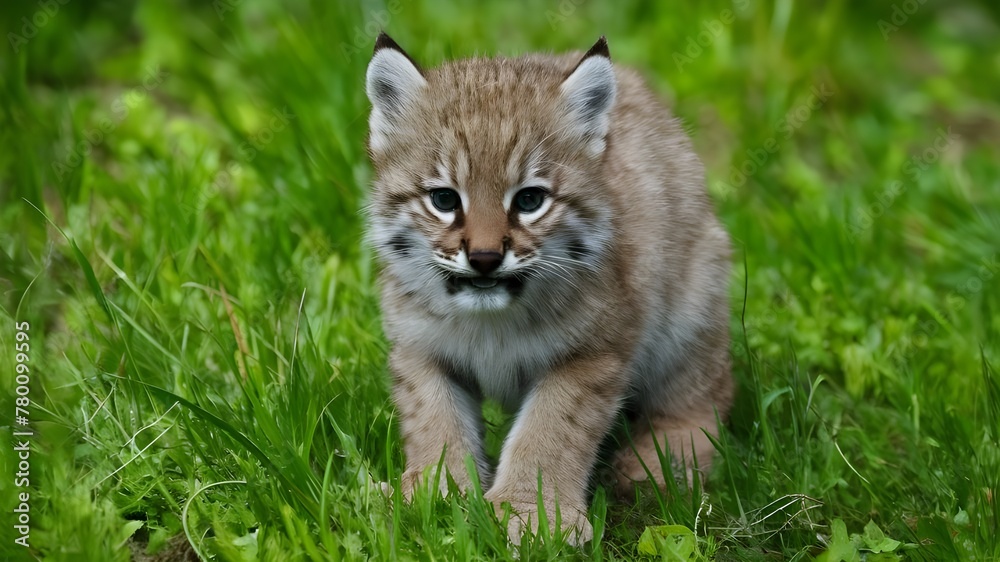 Adorable Bobcat Cub: A Glimpse of Wild Innocence Adorable Bobcat Cub: A Glimpse of Wild Innocence
