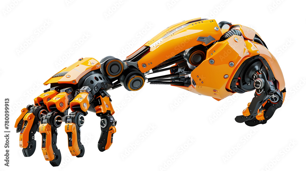 Robot arm grippers for industry on white background.
Robot arm grippers for industry on white background.