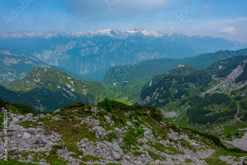 Triglav national park viewed from Mount Vogel  Slovenia