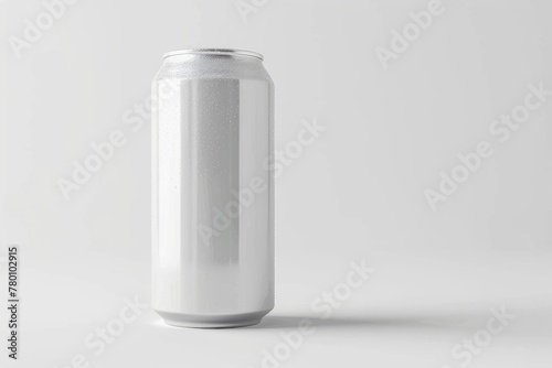 Blank White Soda Can 3D Rendering.