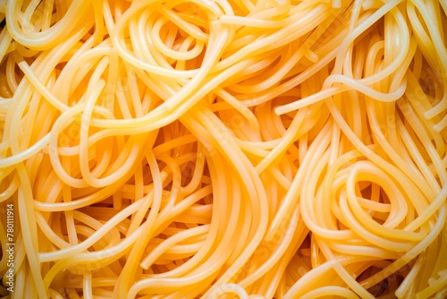 Spaghetti background, Food, Pasta Pattern. Directly above view of freshly coocked pasta.