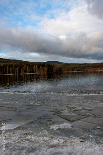 Lake Sognsvann, Oslo, Norway photo