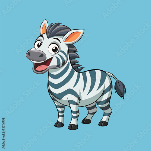 zebra with a black and white striped pattern