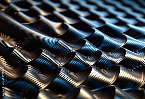 Close-Up of Carbon Fiber Weave in Artwork