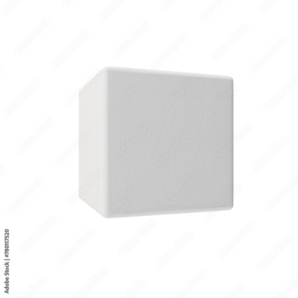 White cube with fabric surface White cube with fabric surface