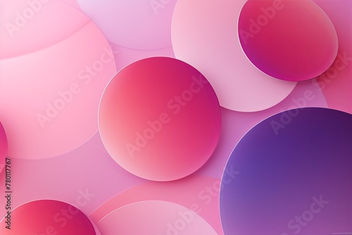 A captivating design featuring concentric discs in shades of pink and purple