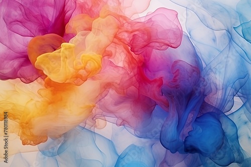 A vibrant display of alcohol ink flows freely across the canvas, creating an abstract masterpiece
