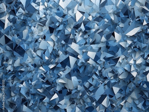 Abstract Blue Shattered Glass Explosion Texture