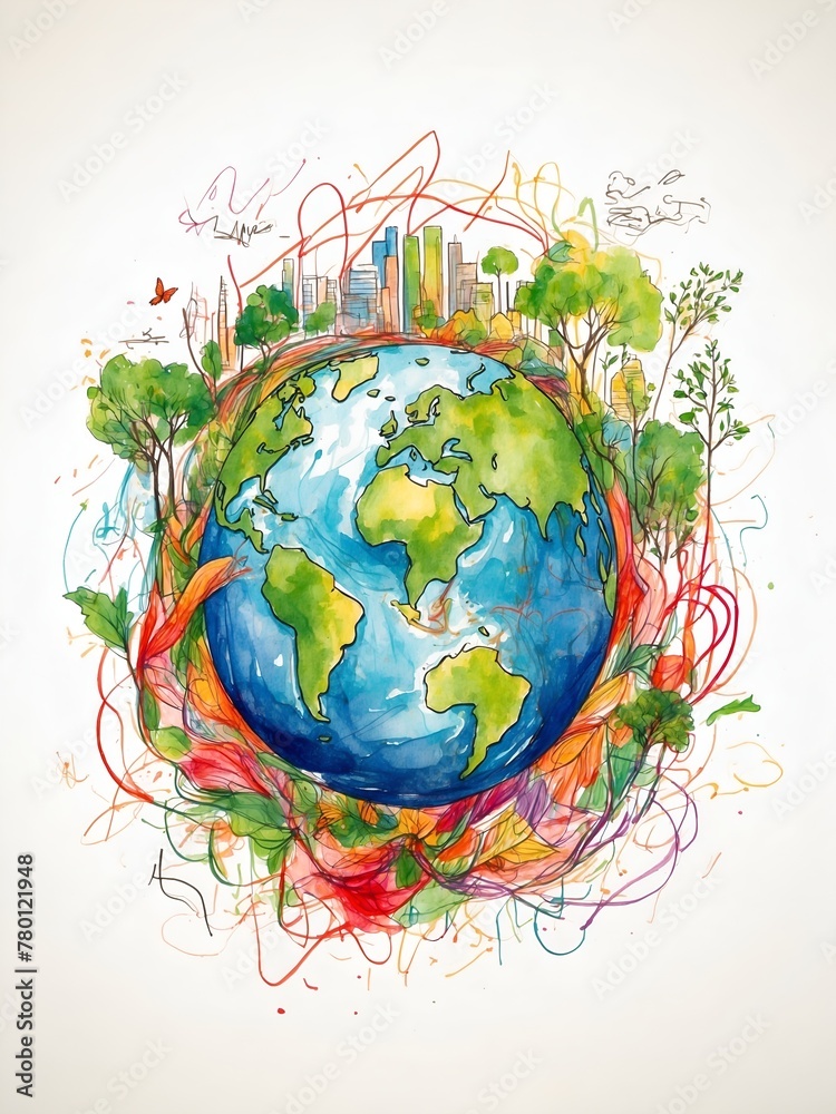 Vibrant Earth: Urban and Natural Harmony