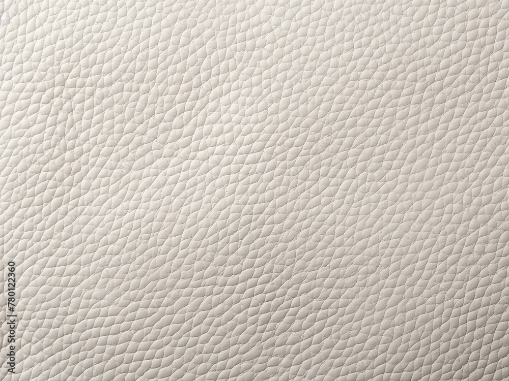 Utilitarian and refined, a white leather texture provides an adaptable background