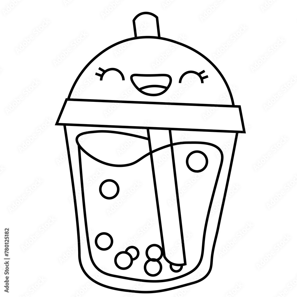 Kids line art drawing Kids line art drawing