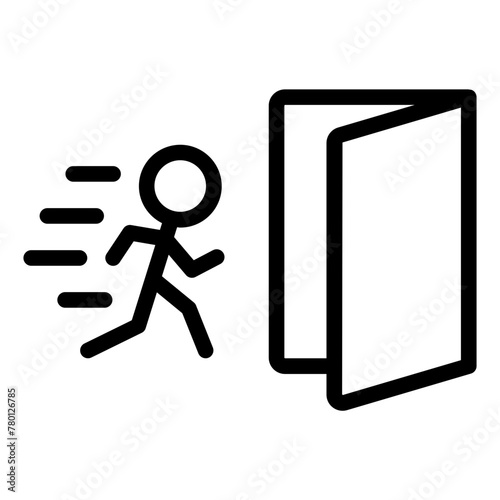 Exit Emergency Icon