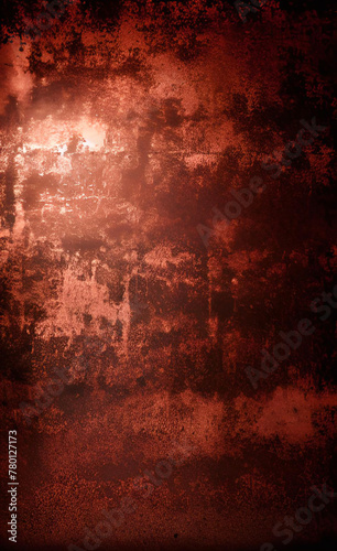 Old grunge copper bronze rusty texture background. Distressed cracked patina. 