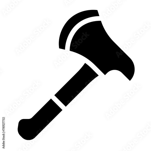 Axe hatchet tool icon