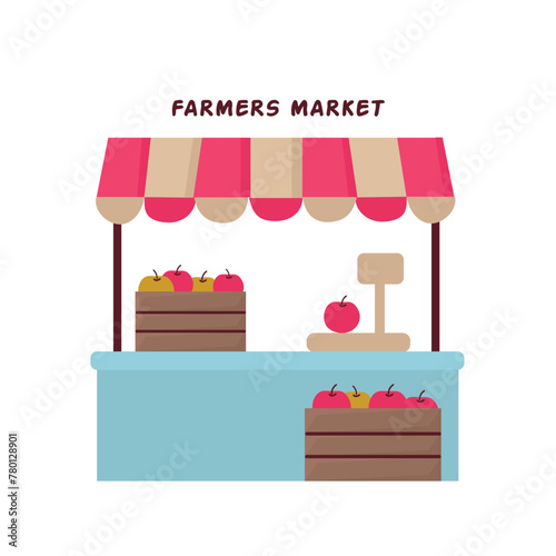 Farmers market icon clipart avatar logotype isolated vector illustration © Oksana