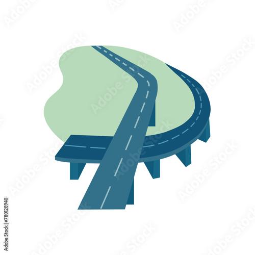 Highway icon clipart avatar logotype isolated vector illustration © Oksana