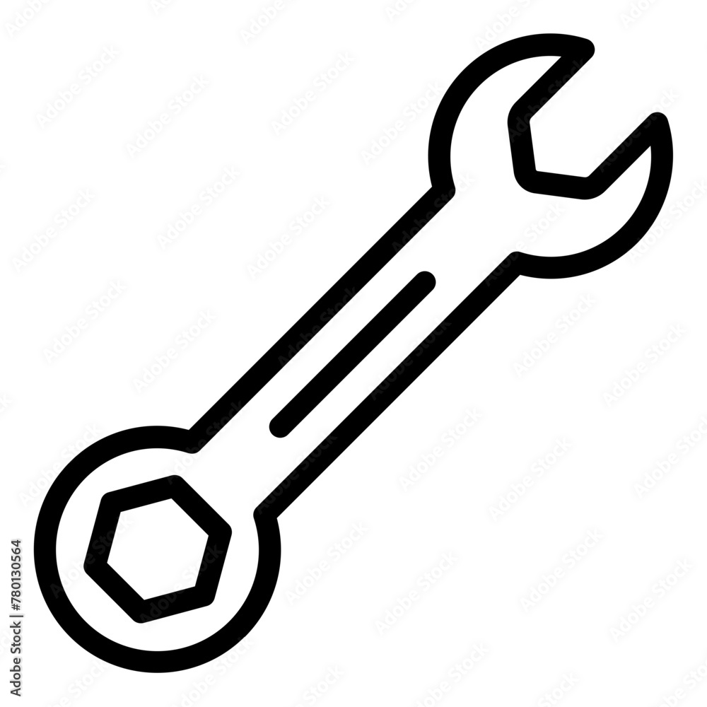 Wrench and spanner icon Wrench and spanner icon
