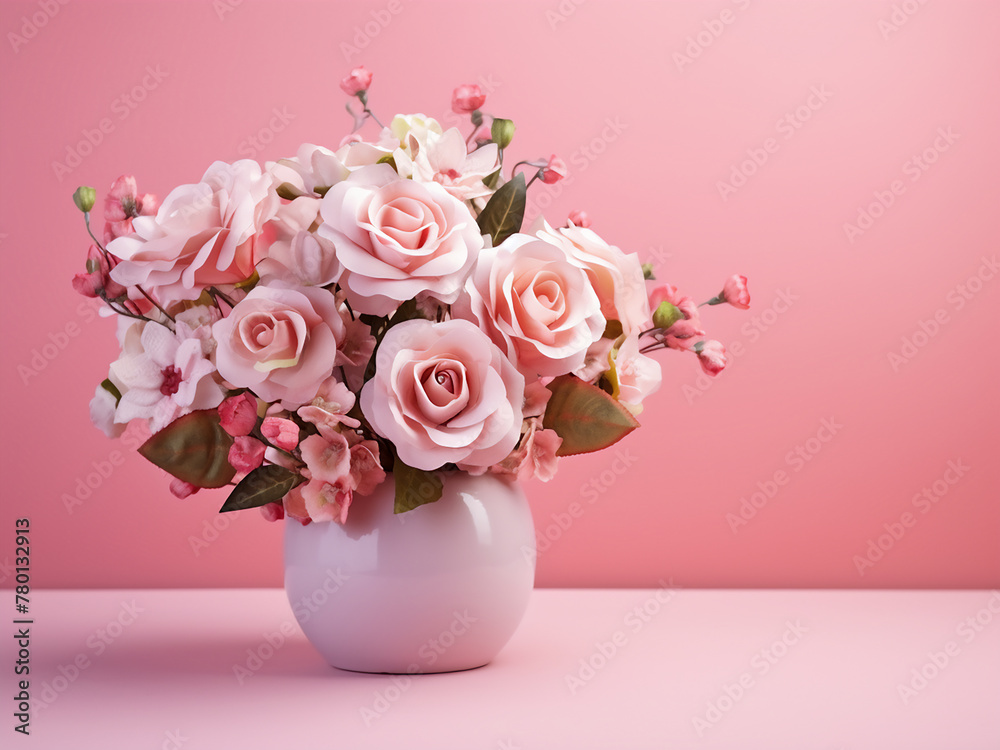 Romantic floral arrangement sets the scene for Valentine's Day Romantic floral arrangement sets the scene for Valentine's Day