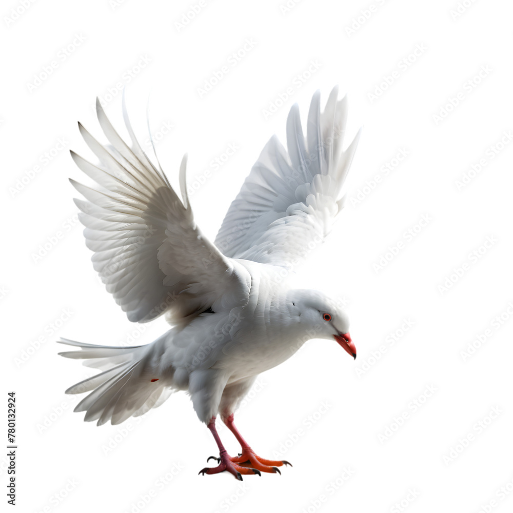 Obraz premium pigeon isolated on white background