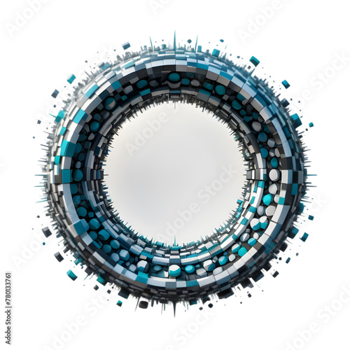 abstract frame with circles