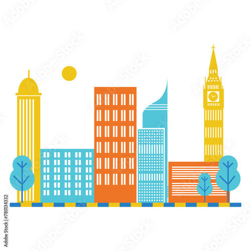 City Buildings Illustration