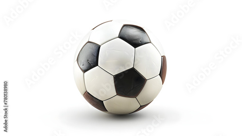 Football isolated on the white background