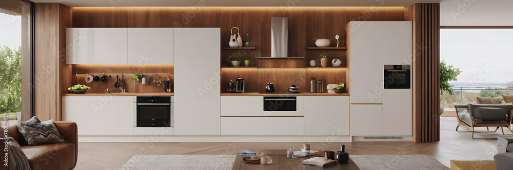 Modern Minimalist Home Interior Design: Clean Lines, Sleek Furniture, Neutral Palette, Open-Concept Living Space, Spacious Kitchen, Natural Light Modern Minimalist Home Interior Design: Clean Lines, Sleek Furniture, Neutral Palette, Open-Concept Living Space, Spacious Kitchen, Natural Light
