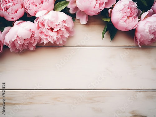 Romantic photo background featuring a bouquet of roses, suitable for Valentine's Day gifts © Llama-World-studio