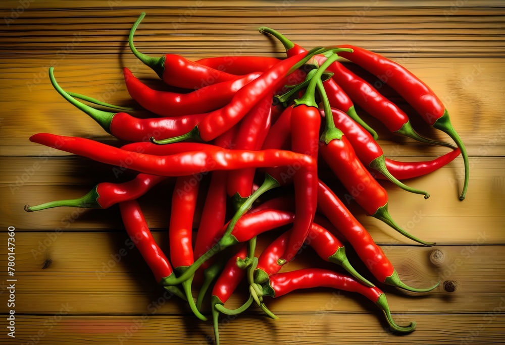 Capturing the Beauty of Fresh Red Chili in Rustic Culinary Art - A 4k Food Photography Masterpiec