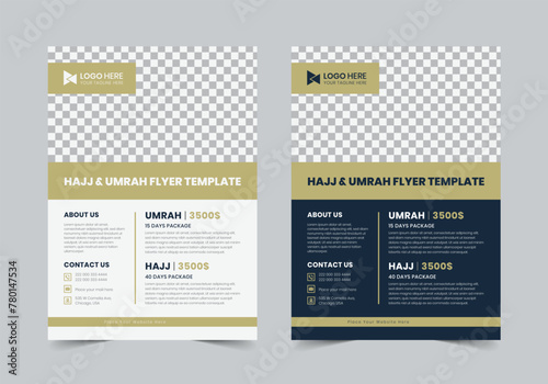 New Hajj & Umrah Flyer Template | A4 | Print Ready