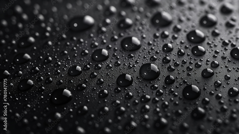 water drops on black background water drops on black background