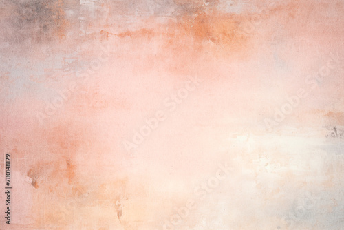 Gentle watercolor gradient texture that seamlessly merges coral, beige, and blue tones, perfect for infusing artistic into your design projects. Abstract pastel background