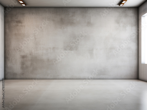 Neutral color palette enhances cement wall texture photo