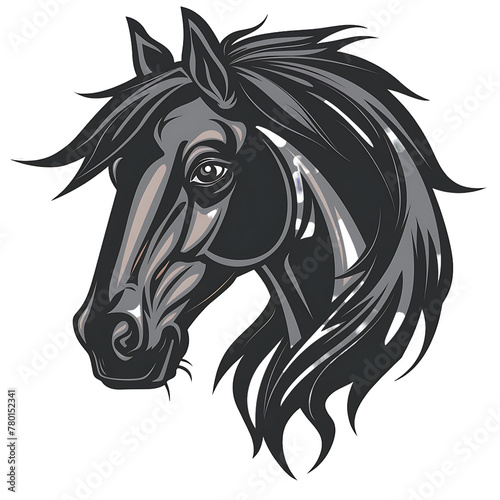 horse head silhouette isolated on transparent background © PNG Lover