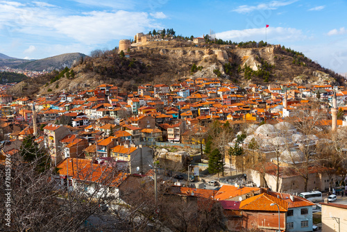 The ancient Turkish city of Kutahya with views of the castle, Turkey. photo