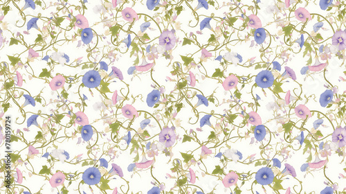 Morning glory vines, twining colors, dawn bloomers