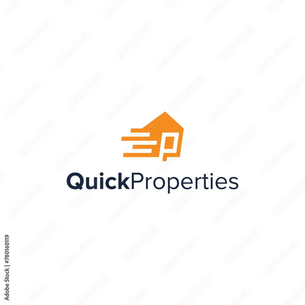 quick properties simple sleek creative modern geometric unique logo design quick properties simple sleek creative modern geometric unique logo design
