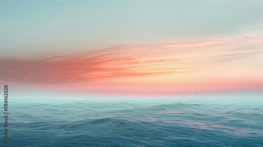 Soft muted hues create a subtle yet stunning gradient sunset background perfect for a peaceful atmosphere.