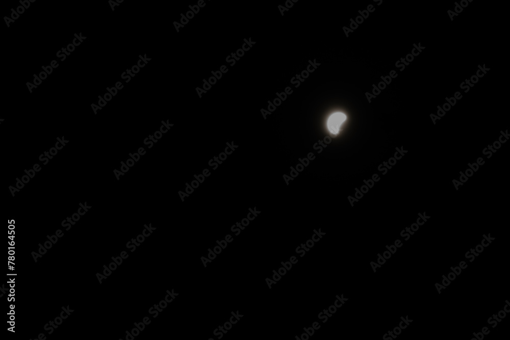 Solar Eclipse on April 8th 2024 in USA. Dark night sky with moon. Dark sky with stars Solar Eclipse on April 8th 2024 in USA. Dark night sky with moon. Dark sky with stars
