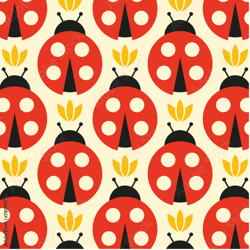 Ladybug Designs in Fabric, Wallpaper and Textures