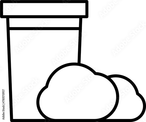 Play Dough Icon Outline