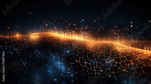 Technology Particle Abstract Background