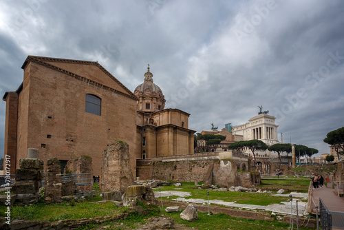 The ruins of Roman forum 